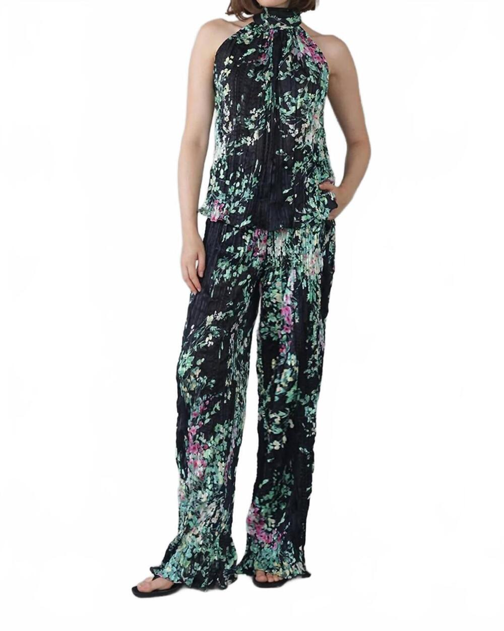 NEW SABINA MUSAYEV nelson top in black print
